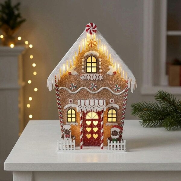 Garden Greatness Gingerbread House Illuminated Ornament
