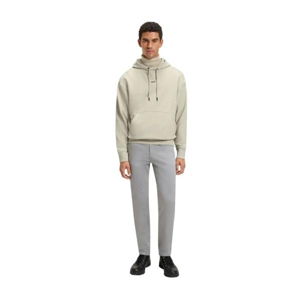 Boss Mens WeSmallHood Contrast Logo Hoodie - Beige - 