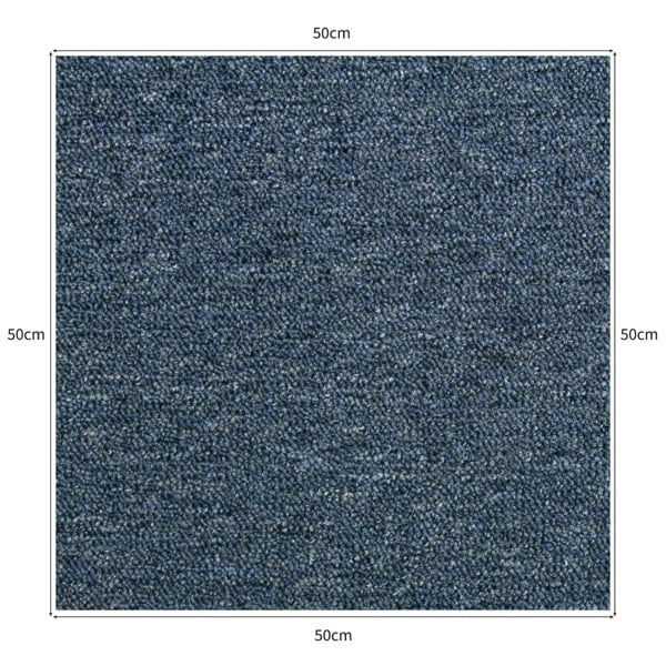 20 x Carpet Tiles 5m2 - Storm Blue