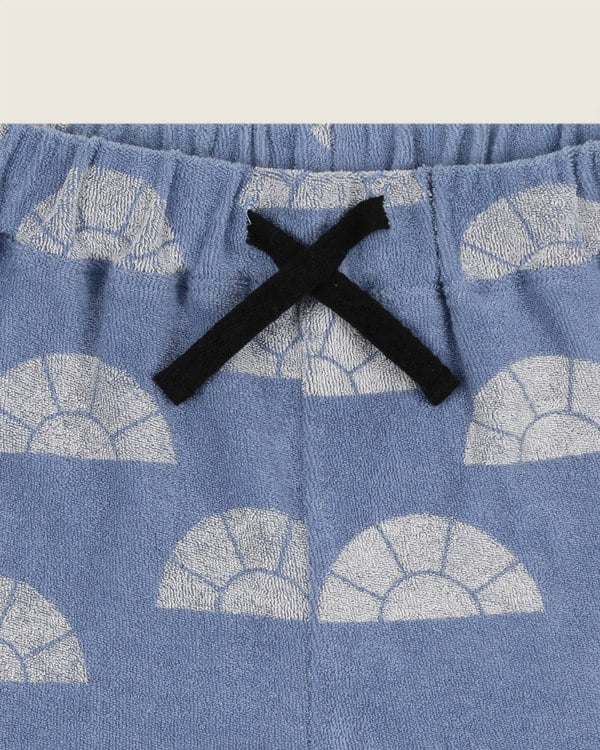 Blue organic cotton kids shorts