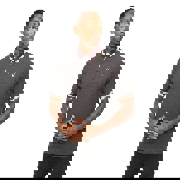 Crosshatch Mens Chimlacks Polo Shirt - Black - 