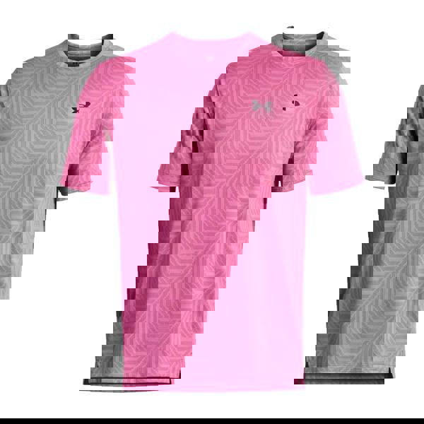 Under Armour Mens Tech Geotessa Vent T-Shirt - Pink