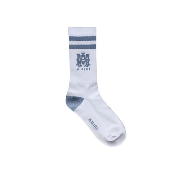 Amiri Stripe Socks   in  White