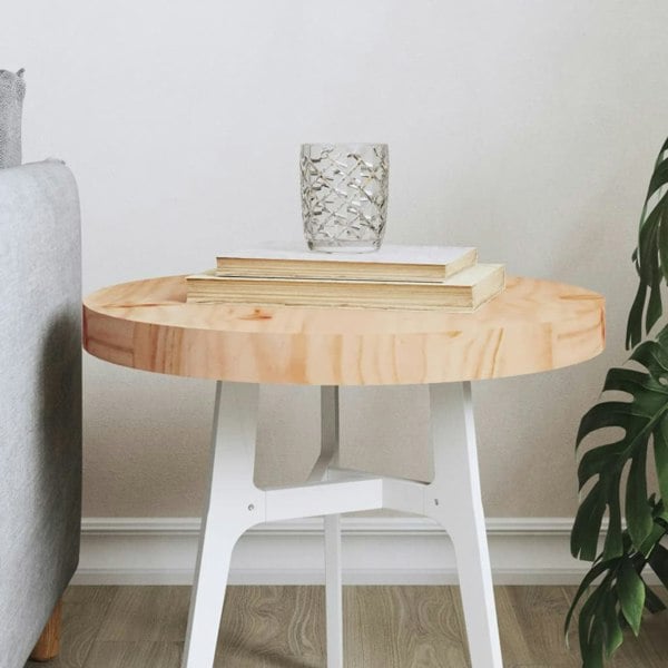 Berkfield Table Top Round �_�”�_40x3 cm Solid Wood Pine