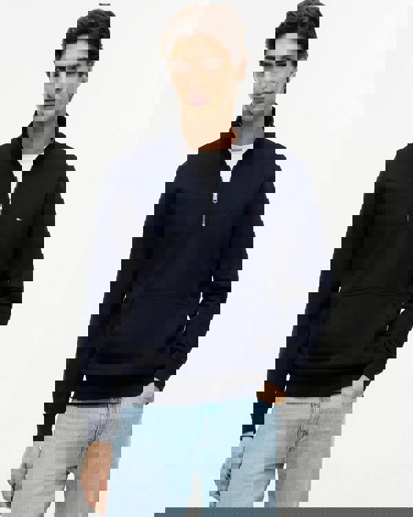 Tommy Hilfiger Essential Terry 1/4 Zip Mens Sweatshirt - Desert Sky