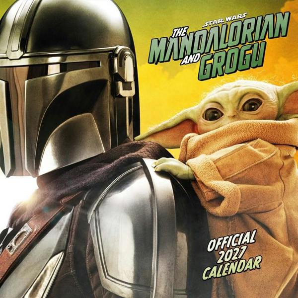 Disney Star Wars, The Mandalorian and Grogu Calendar 2027, Wall Calendars, Month To View, Entertainment, Gift