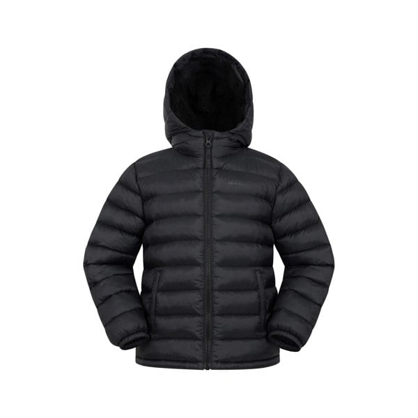 Mountain Warehouse Childrens/Kids Seasons Faux Fur Lined Padded Jacket - Black