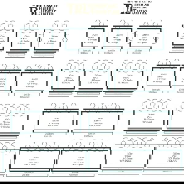 TRL Furniture Sleek & Slender Rustic Dining Table