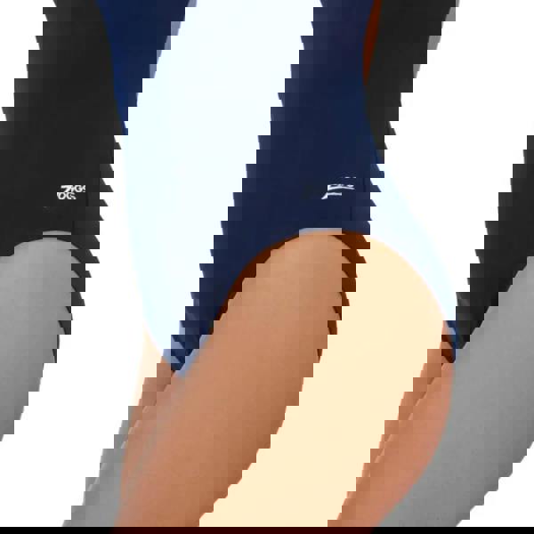 Navy Zoggs Cottesloe Powerback swimsuit with logo