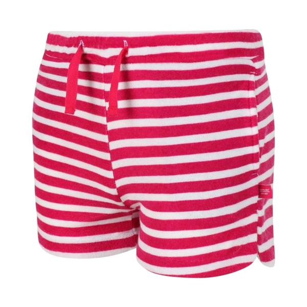 Regatta Girls Dayana Sweat Shorts - Pink Fusion/White Print - 