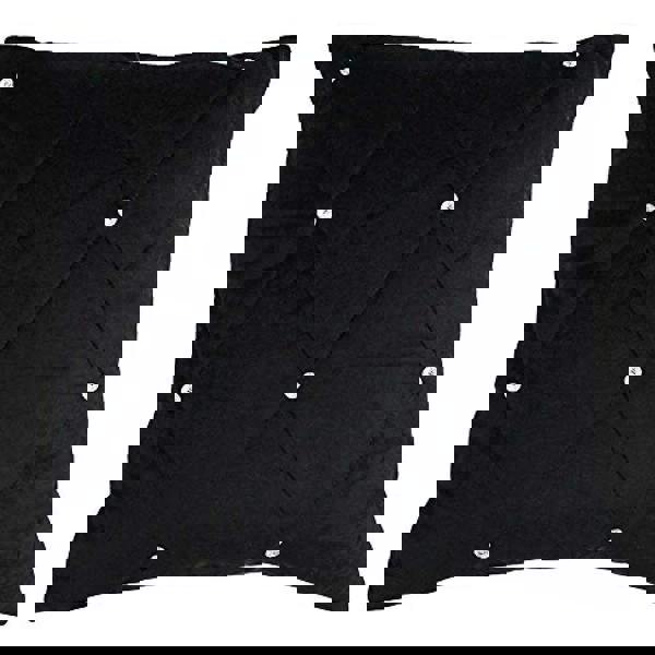 Riva Home Riva Paoletti New Diamante Cushion Cover - Black