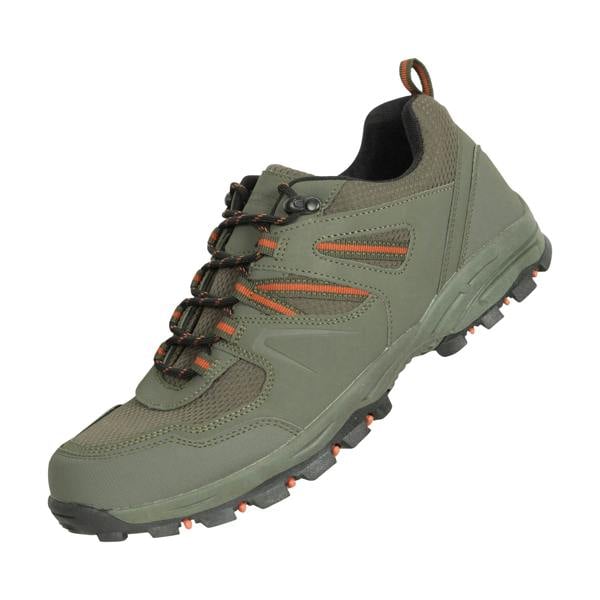 Mountain Warehouse Mens Mcleod Outdoor Wide Walking Shoes - Khaki Green - 
