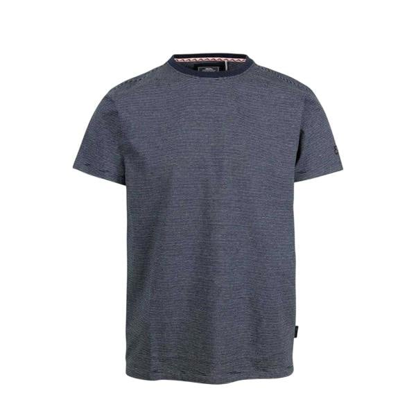 Trespass Mens Striped Yarn Dyed Regular T-Shirt - Navy - 