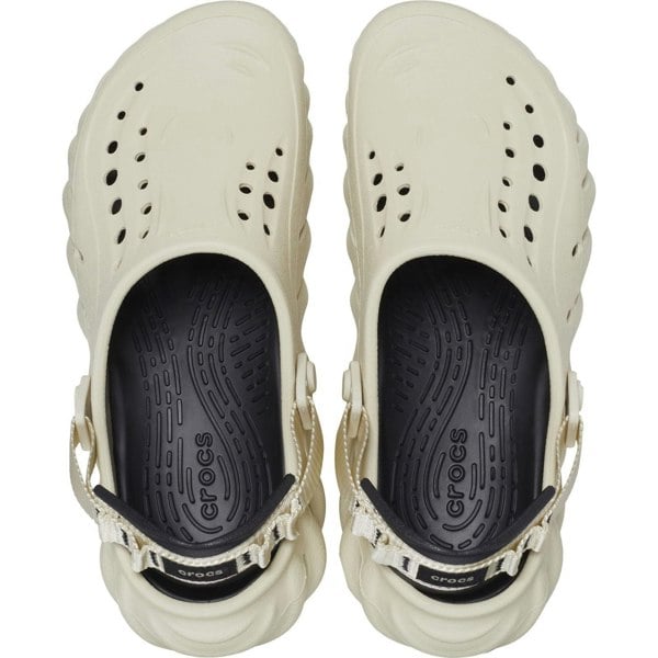 Crocs Echo Thermoplastic Bone/Black Clogs