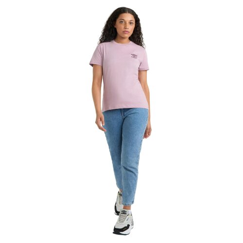 Umbro Womens Core Classic T-Shirt - Mauve Shadow/Potent Purple