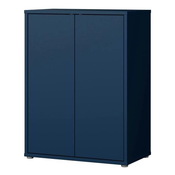 Furniture To Go Alice Springs Tall 2 Door Cupboard with Push-to-Open Doors in Night Blue