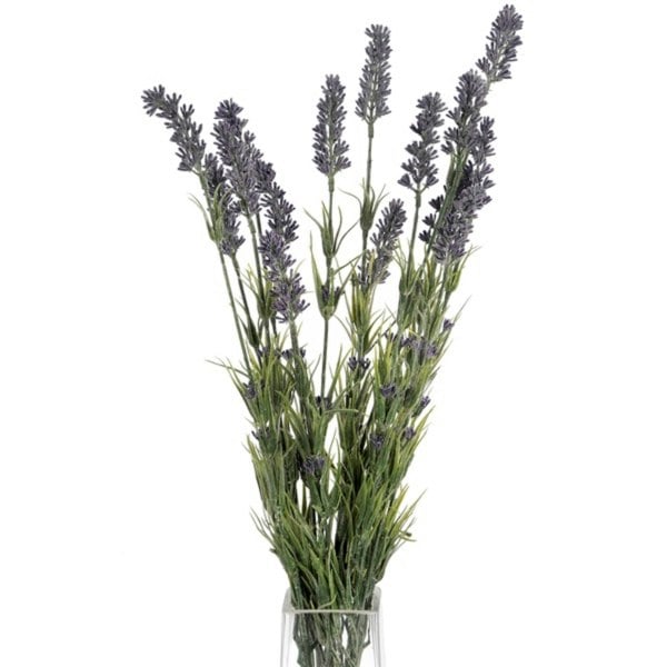 Hill Interiors Artificial Lavender Bush - Purple/Green