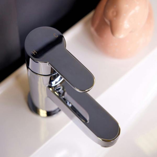 Flode Omberg Mono Basin Mixer Tap - Polished Chrome Finish