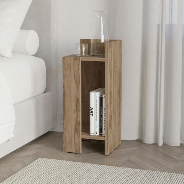 Decortie Elos Modern Narrow Bedside Table Right Module 25x25x60cm