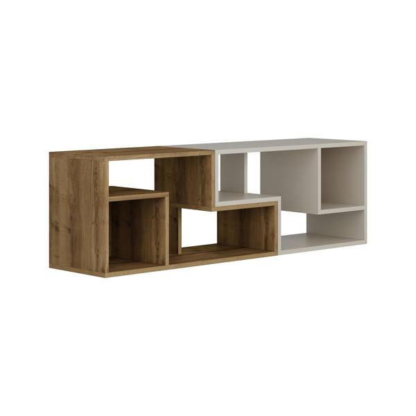 Decortie Modern Glis Corner TV Unit Versatile Design for TVs Up to 35 Inches Adjustable TV Shelf Media Centre