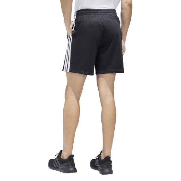 Adidas Mens Essentials French Terry 3 Stripes Shorts - Black - 