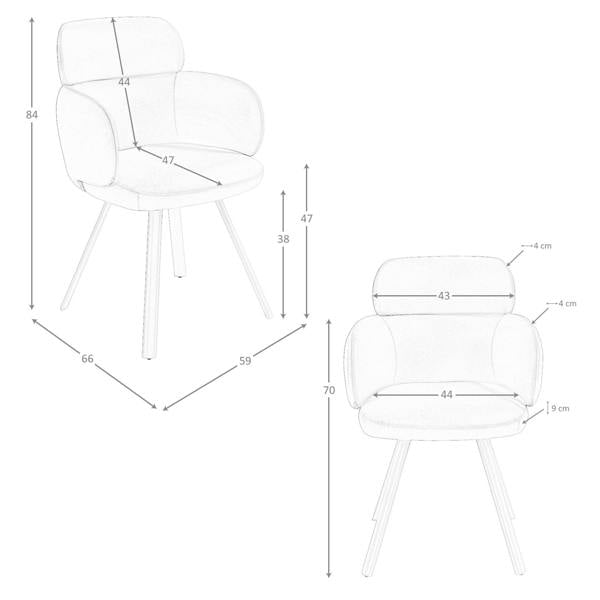 Angel Cerdá Swivel Chair in Olive Green Leatherette 4202