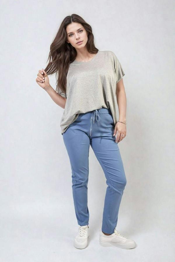 Delilah Casual Drawstring Trousers - Jeans