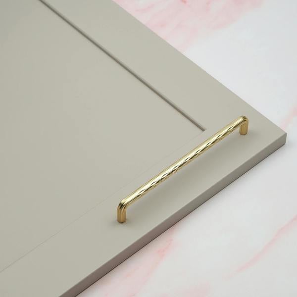 Handle & Home Brushed Brass Textured Handles