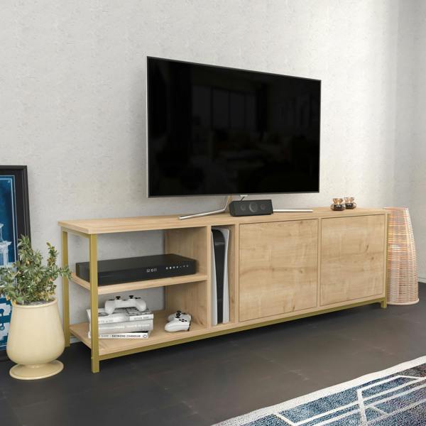 Decorotika Primrose Modern Tv Stand TV Cabinet for TV's up to 72"