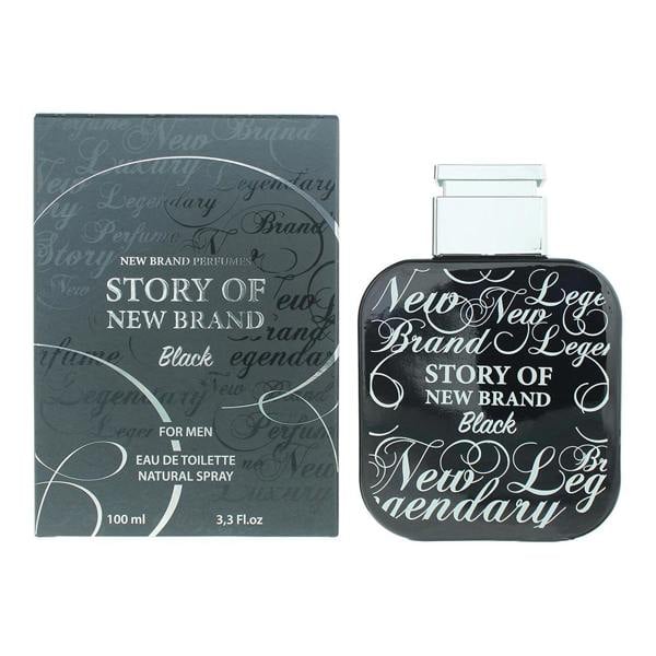 New Brand Story Of New Brand Black For Men Eau de Toilette 100ml Spray for Him