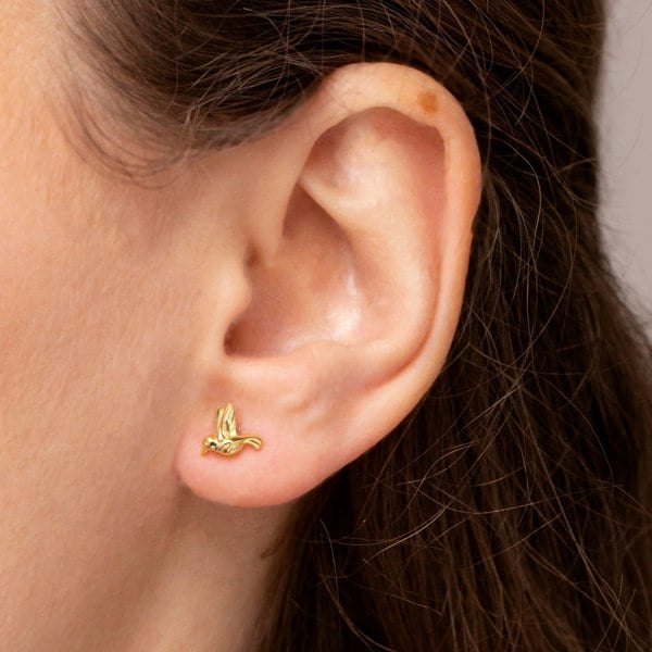 Gold Trip Hummingbird Earrings