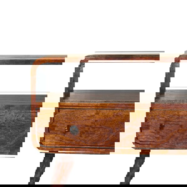 Artisan Furniture Solid Wood Mini Chestnut Curved Media Unit