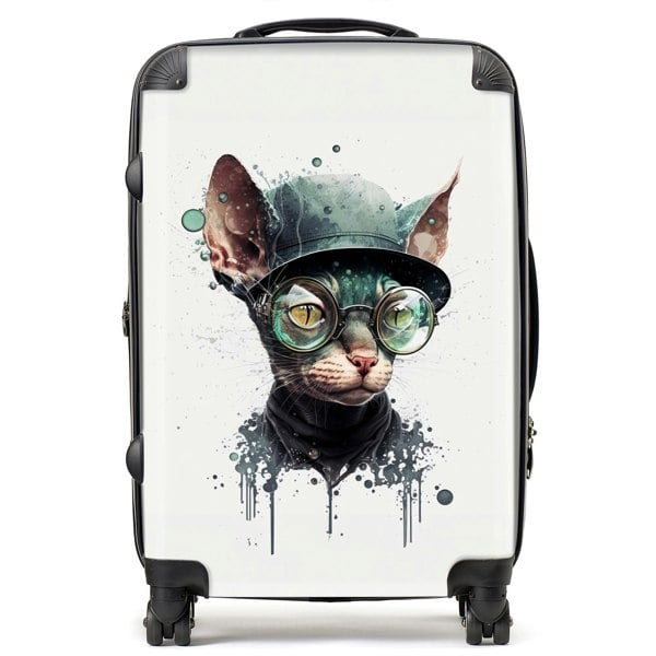 Warren Reed Cornish Rex Cat Splashart Suitcase