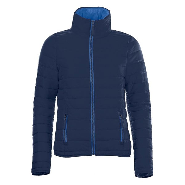 SOLS Womens Ride Padded Water Repellent Jacket - Navy