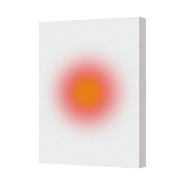 Benjamin Tate Design Abstract Sunburst Wall Art Canvas-7199 Orange Pink Center