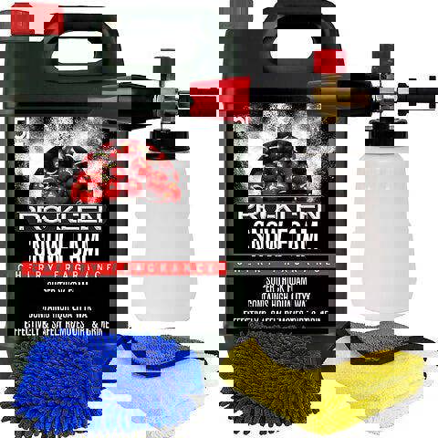 ProKleen Pro-Kleen Cherry Snow Foam Karcher K Series Snow Foam Lance & Microfibre Cloth & Mitt Pressure Washer