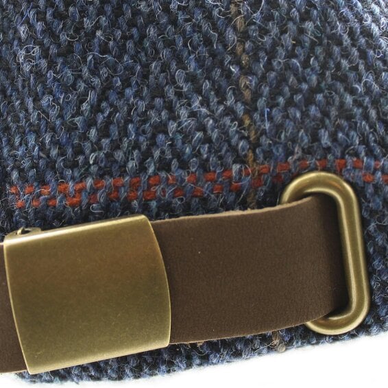 Heather Hats & Accessories Derby Tweed Baseball Cap, Cotton Lining, Outdoor Wear, Bilberry Grey