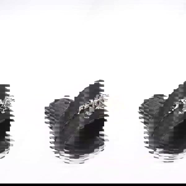 DKNY Womens/Ladies Holden Charm Flat Sliders - Black - 