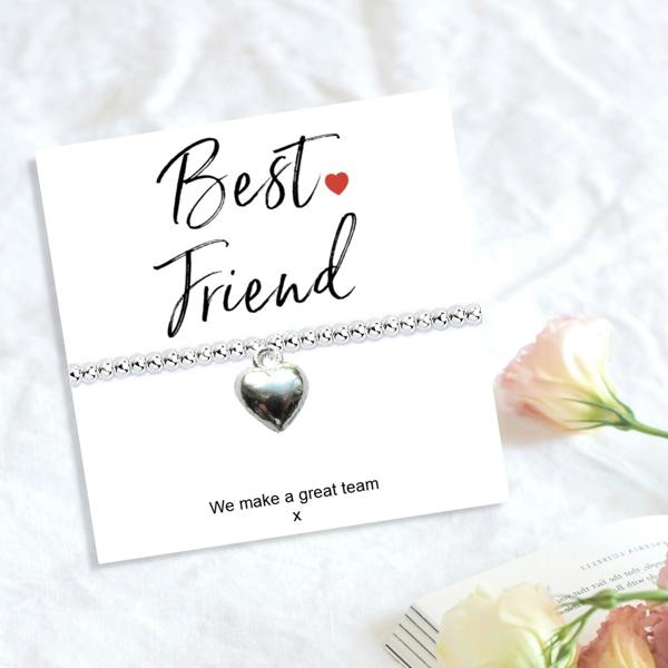 Aye Do Gifts Best Friend Stretch Beaded Bracelet & Card