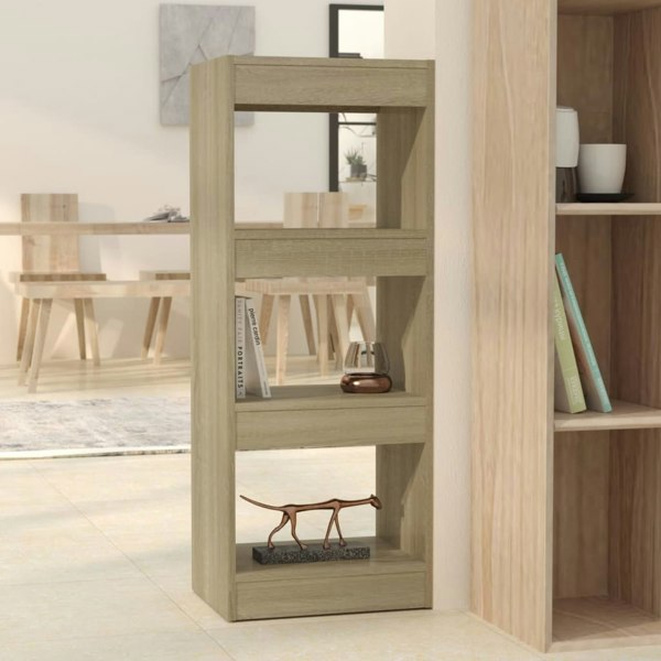 Berkfield Book Cabinet/Room Divider Sonoma Oak 40x30x103 cm Engineered Wood