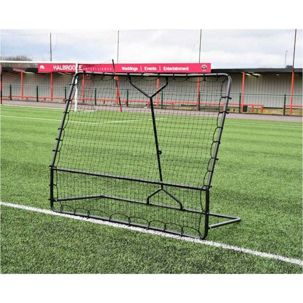 6 x 6.5ft Adjustable Angle Large Football Rebounder - Pitch Training Bounce Net