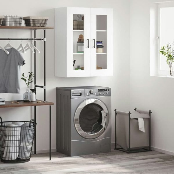 Berkfield Wall Mounted Cabinet White 69.5x34x90 cm