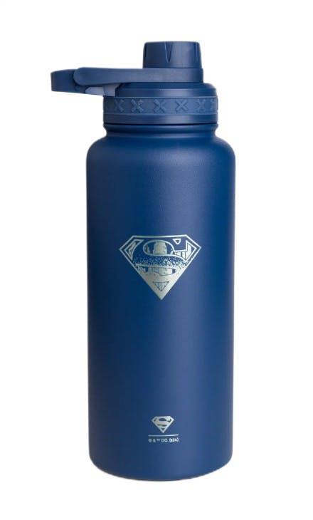 SmartShake Bohtal Insulated Sports Bottle - DC Comics, Superman Logo - 960 ml.