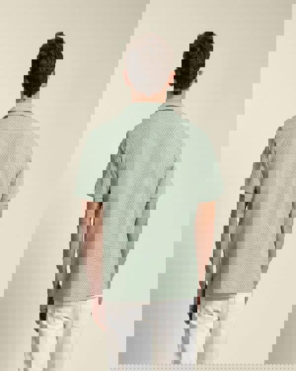 Larsson & Co Mint Textured Short Sleeve Shirt