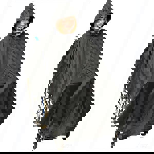 Gr8 Home Wheelchair Waterproof Poncho Rain Cover With Hood Disability Aid Rain Mac Coat