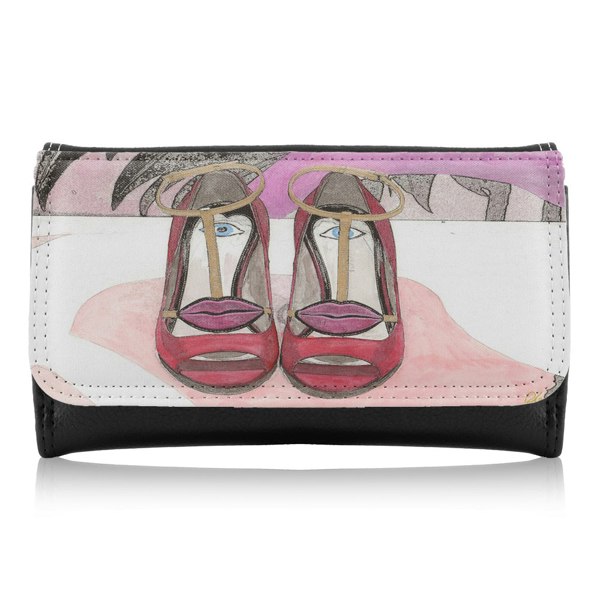 Benjamin Tate Design Lips Shoes Maxi Purse