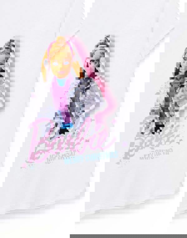 Barbie Girls White Barbie Doll Short Sleeved T-Shirt
