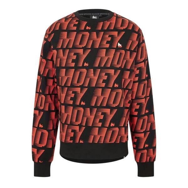 Money Unisex Adult Long-Sleeved Sweatshirt - Black - 