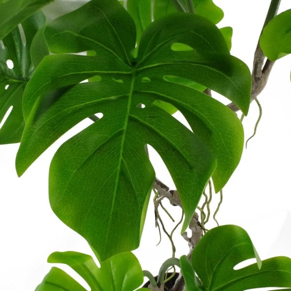 Leaf 65cm Artificial Twisted Stem Monstera Plant