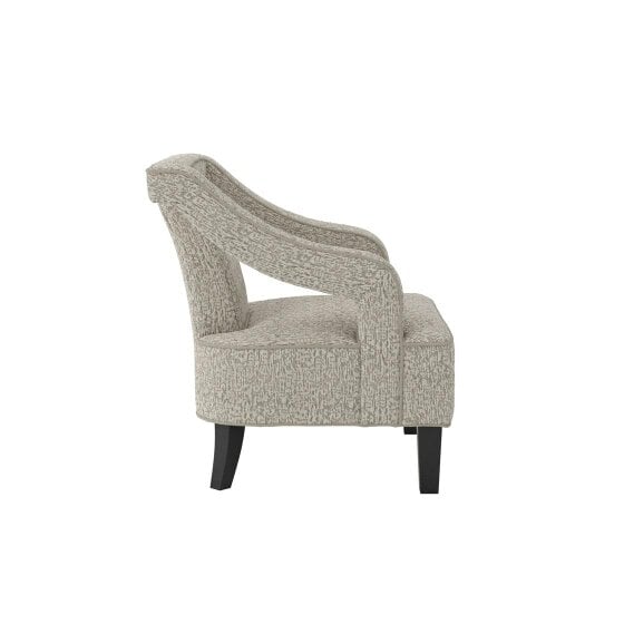 Wyld Haus Letterkenny Upholstered Cream Chenille Armchair